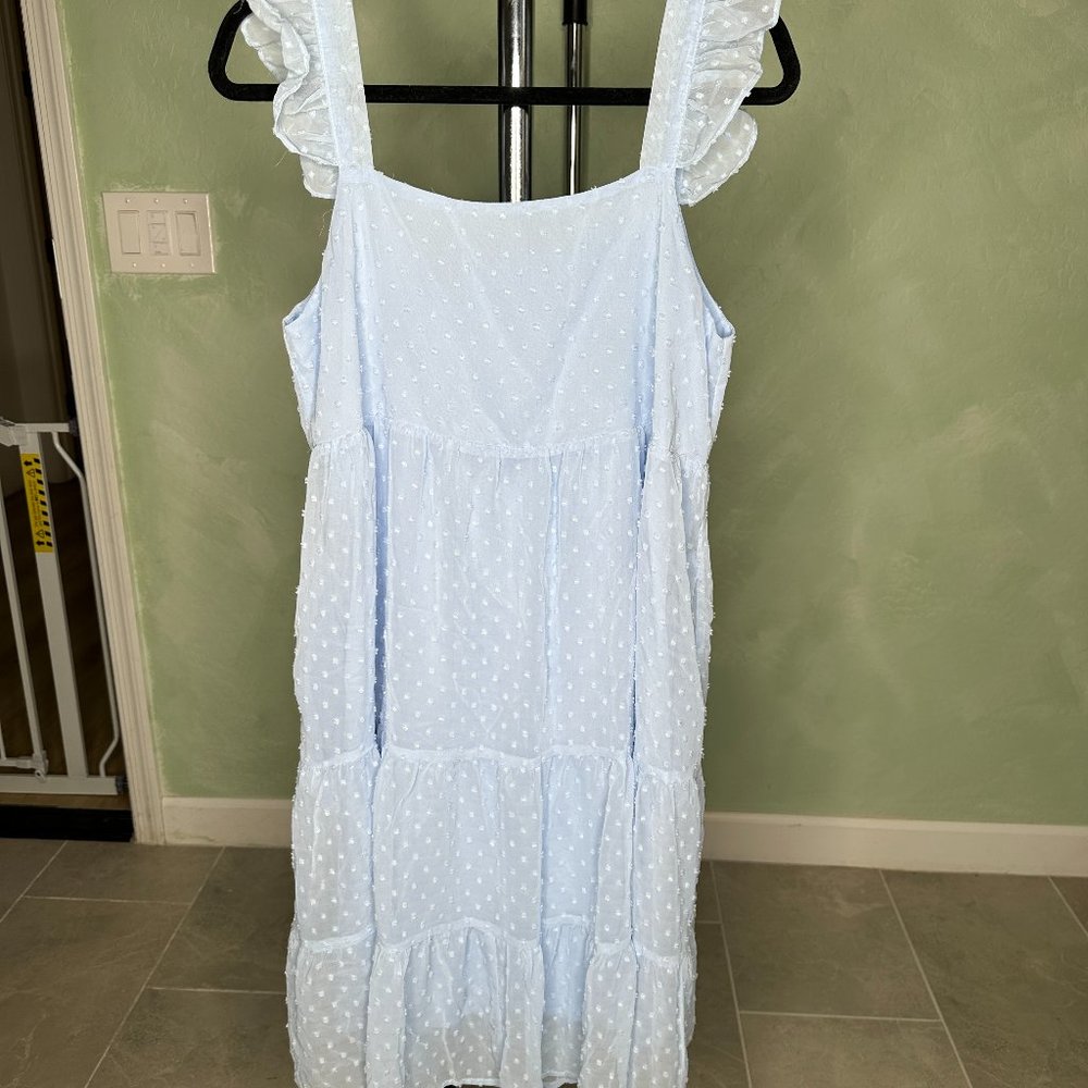 Light Blue Midi Dress